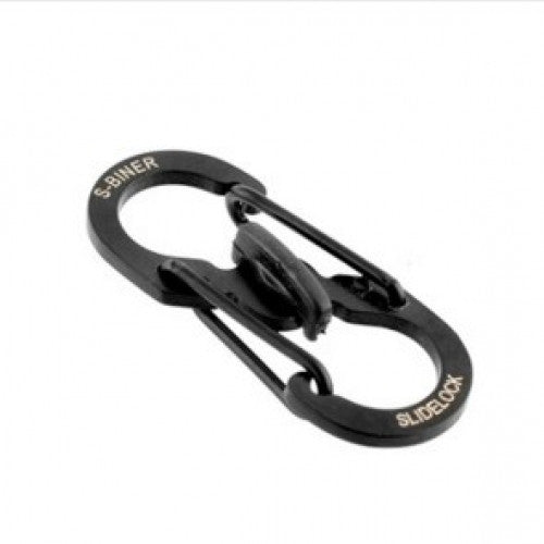 Mini Portable 8-Shaped Stainless Steel Keychain 8 Ring Carabiner Snap