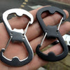 EDC Keychain Outdoor Equipment Survival Lock Carabiner Ring Hooks Safety